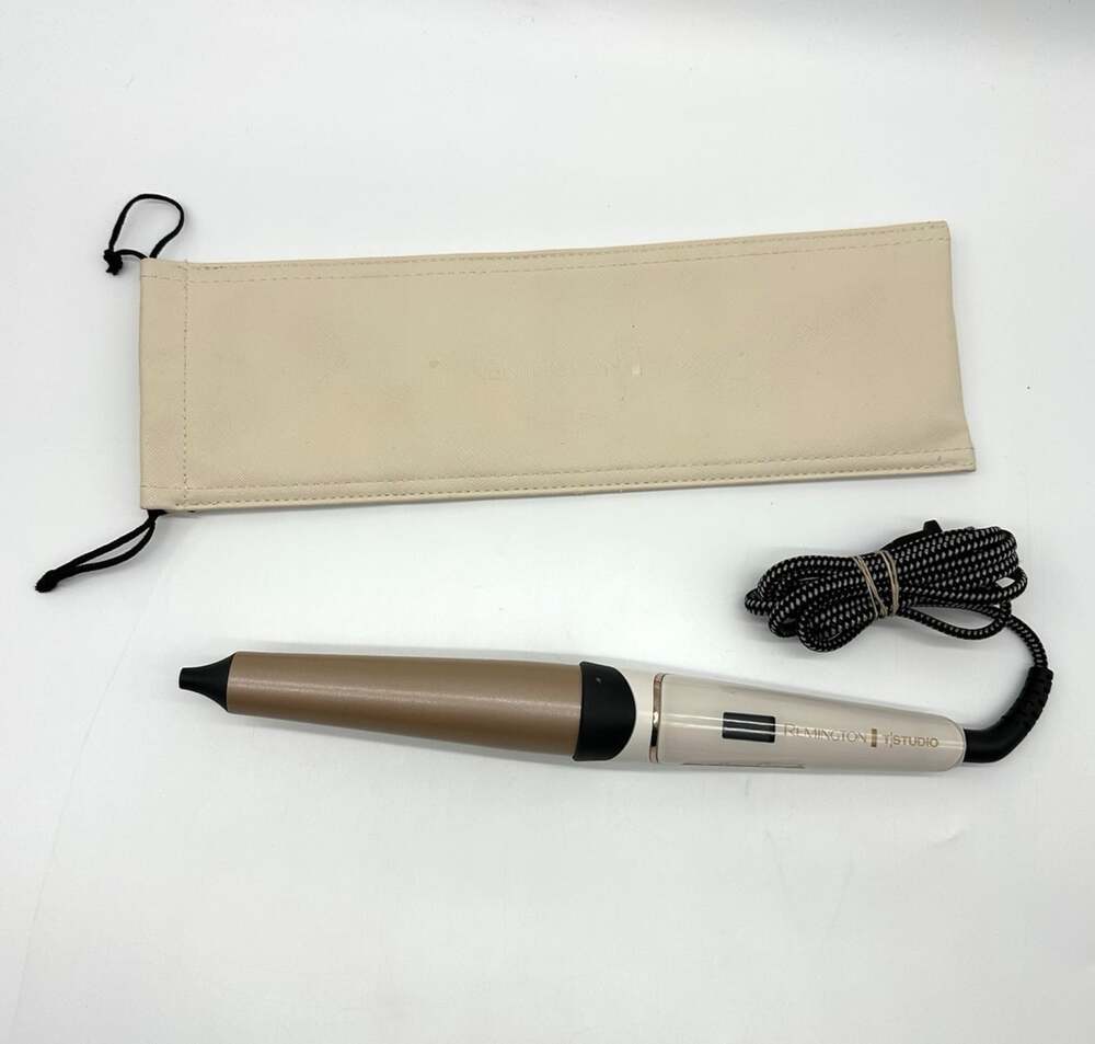 Remington Pro Series T Studio Thermaluxe 1.5" Wide Styling Curling Wand #CI91XP